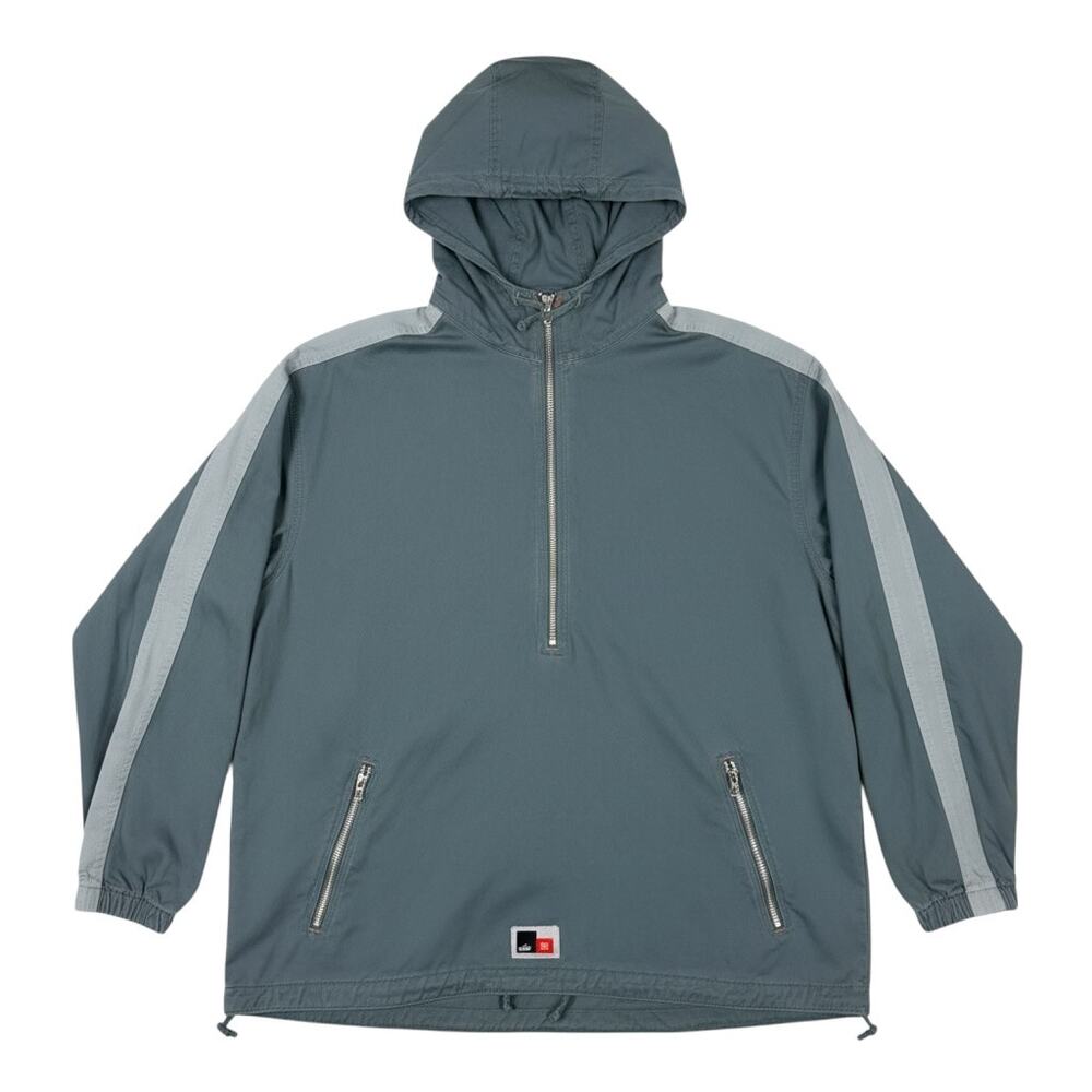 Nike Vintage Anorak Jacket Hooded Half Zip Windbreaker Y2K Men XL Est 1971 Green